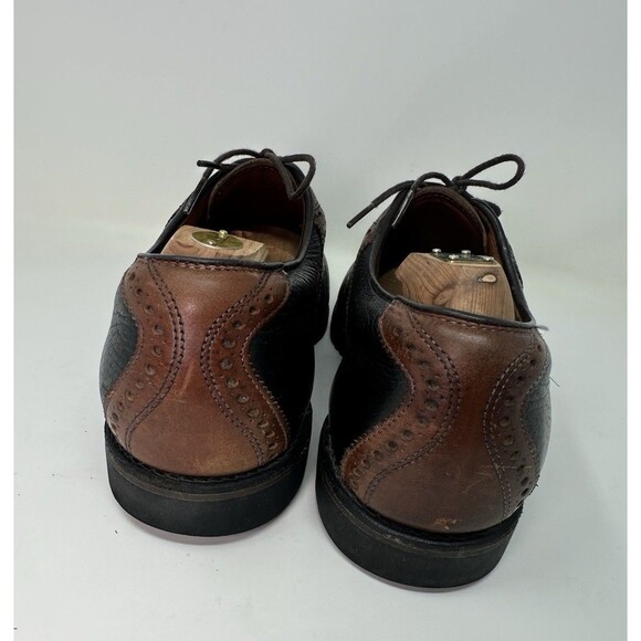 Allen Edmonds Mens “Links” Black Brown Saddle Oxfords Size 12 D  Golf main image 9